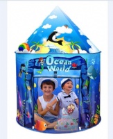 Ocean World Kids Play Tent Undersea Pop Up Play Tent for Boys & Girls Indoor Foldable Playhouse