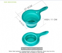 Foldable water ladle Foldable plastic material thickened, very suitable for bath kitchen water ladle Bathroom shampoo water ladl