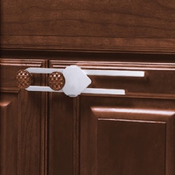 Sliding Cabinet Locks (White)